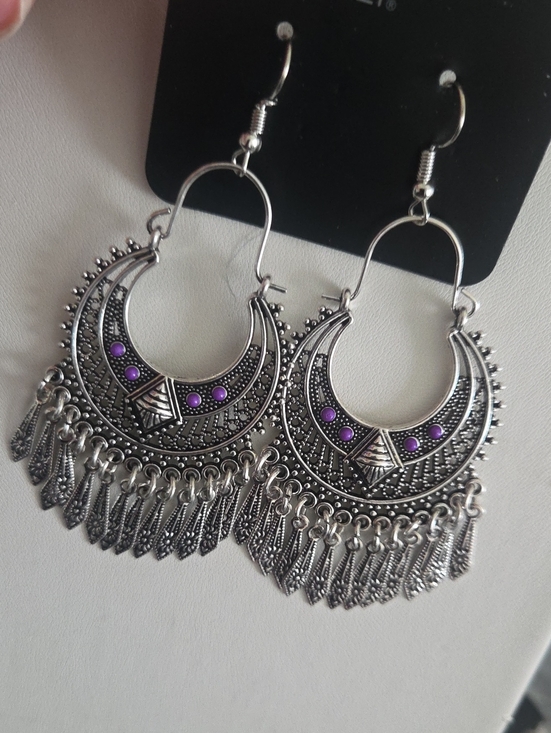 paparazzi Jewelry - Paparazzi Walk On The Wildside Purple Earrings NWT